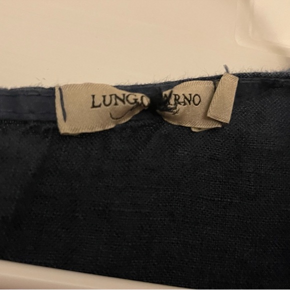 ✨ Lungo L’arno Navy Linen Midi Dress – Size 1X – Read Description - Picture 10 of 10